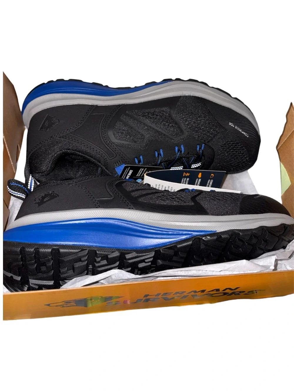 Herman Survivors Men's Cassle Composite Toe Work Shoes Size 7.5